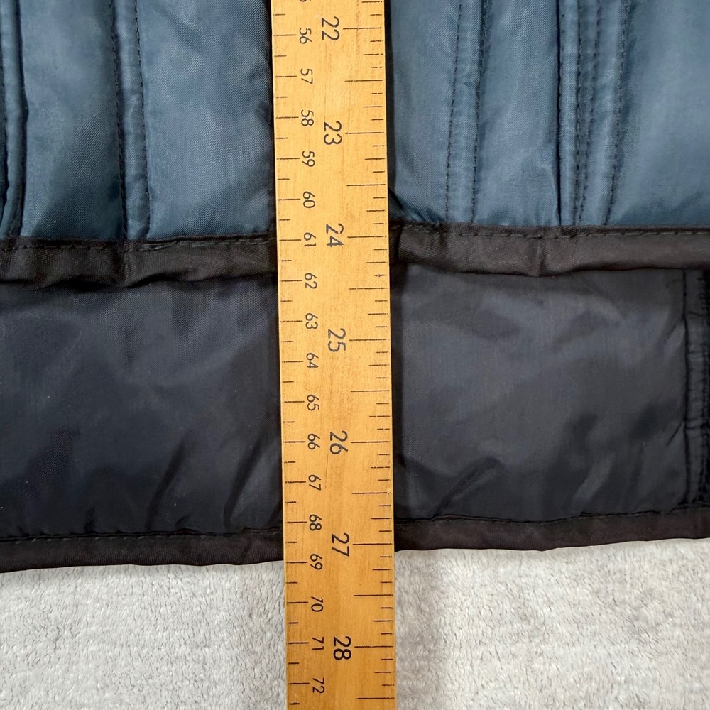Hollofil 808 Vest Mens XL Blue Puffer Vintage 1970s Quilted Puffer Cargo Pocket - Picture 6 of 8